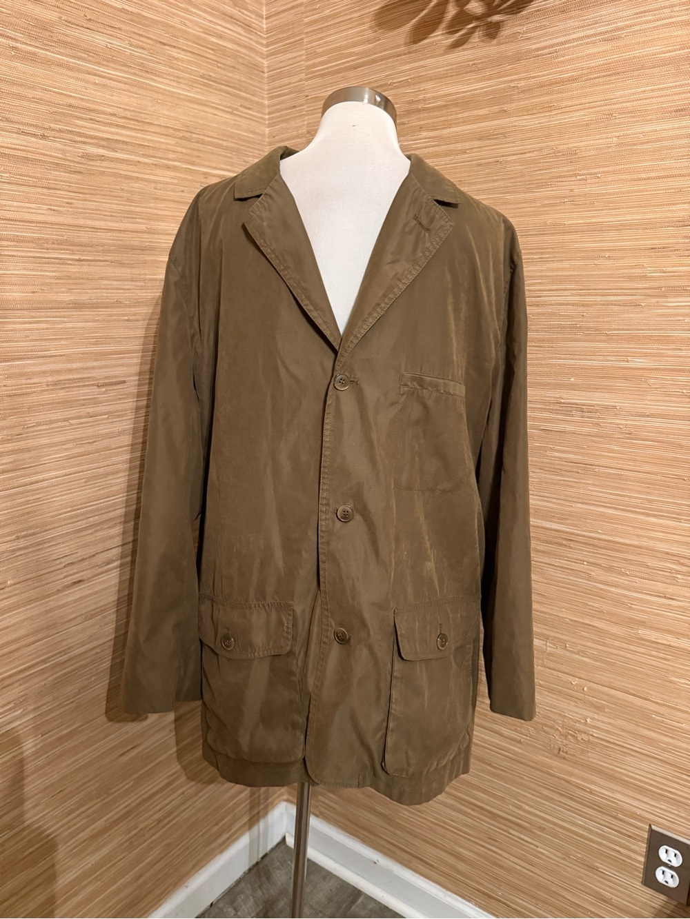 TravelSmith Tan Lightweight Utility Blazer